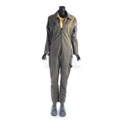 Lot # 30: Hamilton's (Gugu Mbatha-Raw) Yellow Shirt Space Jumpsuit