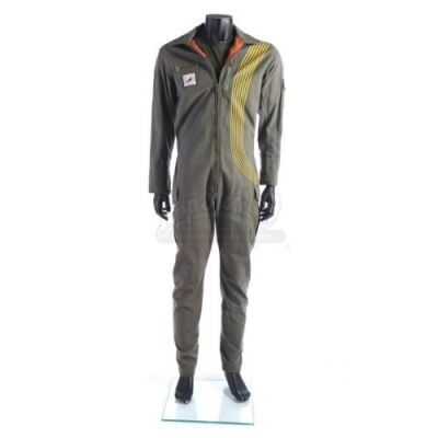 Lot # 97: Volkov's (Aksel Hennie) Green Shirt Space Jumpsuit