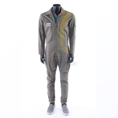 Lot # 142: Acosta's (John Ortiz) Teal Shirt Space Jumpsuit Costume