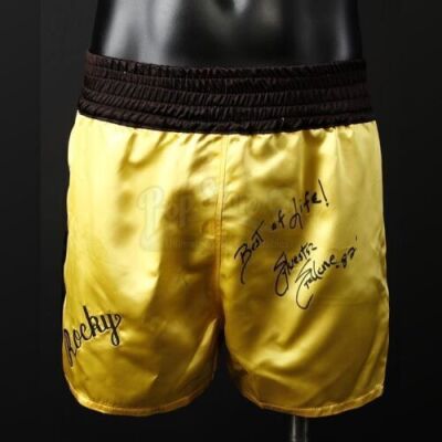 ROCKY III (1982) - Rocky Balboa's ( Sylvester Stallone) Autographed Boxing Shorts