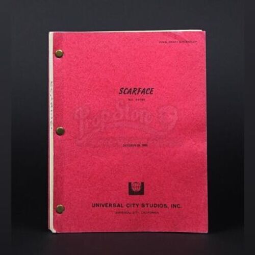 SCARFACE (1983) - Signed Shooting Script