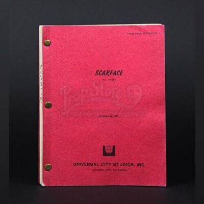 SCARFACE (1983) - Signed Shooting Script