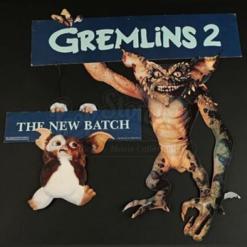GREMLINS 2: THE NEW BATCH (1990) - Promotional Gremlin Cutout Advertisement