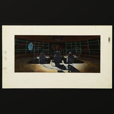 STAR TREK III: THE SEARCH FOR SPOCK (1984) - USS Excelsior Bridge Matte Concept Painting