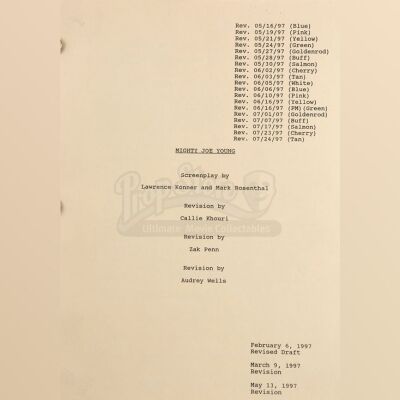 MIGHTY JOE YOUNG (1998) - Revised Draft Script