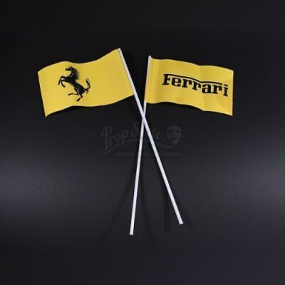 RUSH - Pair of Ferrari Paper Crowd Flags (RP024)