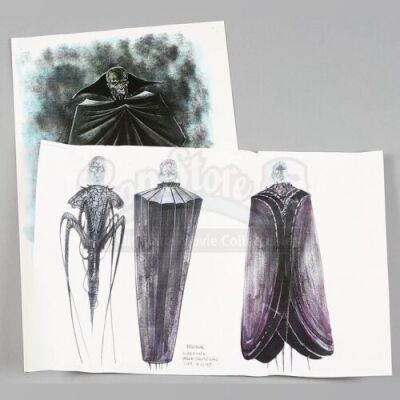 SUPERMAN LIVES (1998) - Printed Color Brainiac Concept Artwork