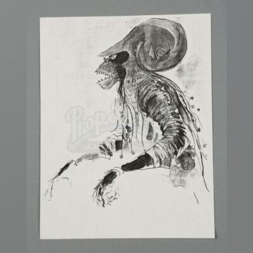 PLANET OF THE APES (2001) - Printed Tim Burton Ape Sketch