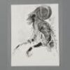 PLANET OF THE APES (2001) - Printed Tim Burton Ape Sketch