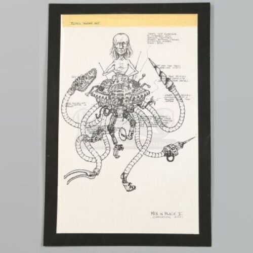 MEN IN BLACK II (2002) - Printed Flying Jarra Concept Art