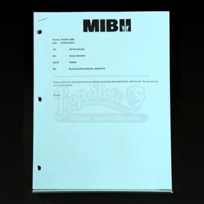 MEN IN BLACK II (2002) - Elevator Sequence Production Storyboard Packet