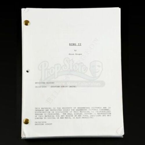 THE RING TWO (2005) - Shooting Script