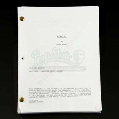 THE RING TWO (2005) - Shooting Script
