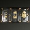 THE HAUNTED MANSION (2003) - Hitchhiker Three (Deep Roy), Axeman (Frank Rydberg), and Chandelier Drunk (Martin Klebba) Facial Appliance Lot