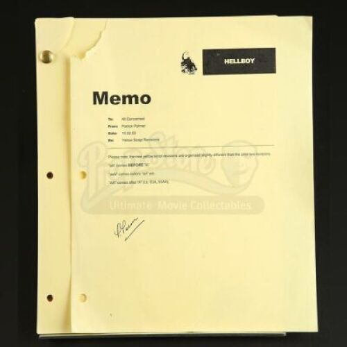 HELLBOY (2004) - Revised Shooting Script