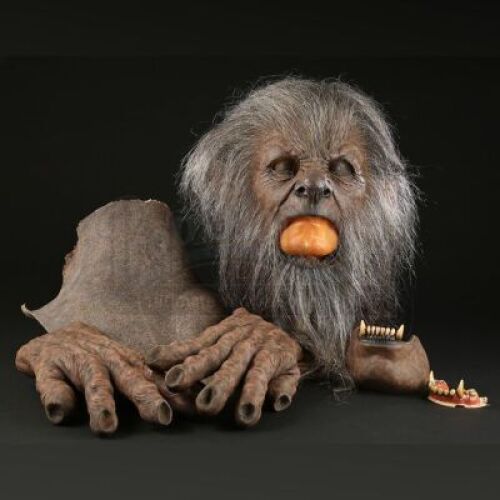 THE WOLFMAN (2010) - Sir John Talbot Werewolf Mask, Neck, Teeth, Hands Lot