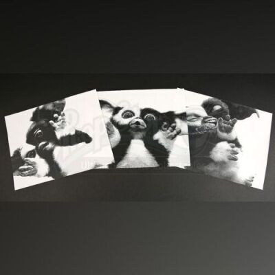 GREMLINS 2: THE NEW BATCH (1990) - Set of 3 Gizmo Hand-Enhanced Xerox Photos