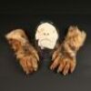 BEAUTY AND THE BEAST (1987-1990) - Vincent (Ron Perlman) Face Appliance and Fur Gloves
