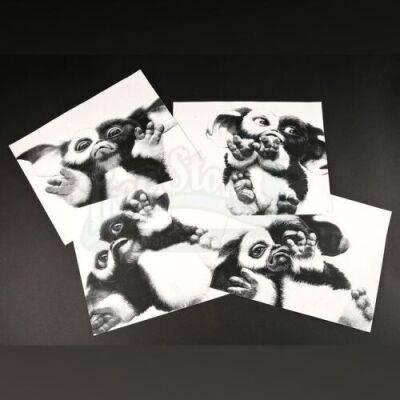 GREMLINS 2: THEW NEW BATCH (1990) - Set of 4 Gizmo Hand-Enhanced Xerox Photos