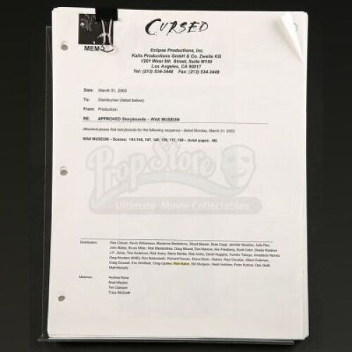 CURSED (2005) - Storyboard Lot