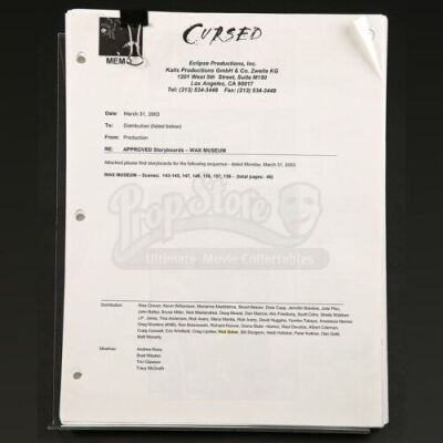 CURSED (2005) - Storyboard Lot