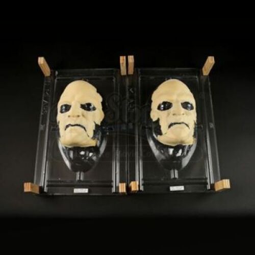 THE HAUNTED MANSION (2003) - Pair of Unpainted French Duelist (Derek Mears) Facial Appliances