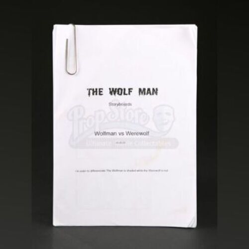 THE WOLFMAN (2010) - Wolfman Vs. Werewolf Storyboard Lot