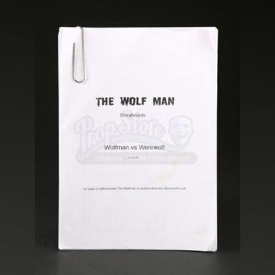 THE WOLFMAN (2010) - Wolfman Vs. Werewolf Storyboard Lot