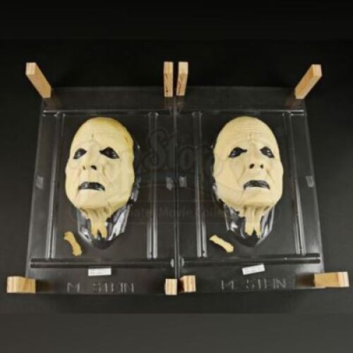 THE HAUNTED MANSION (2003) - Pair of Tea Lady (Mary Stein) Unpainted Facial Appliances