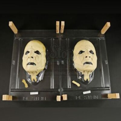 THE HAUNTED MANSION (2003) - Pair of Tea Lady (Mary Stein) Unpainted Facial Appliances