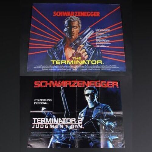 THE TERMINATOR (1984) & TERMINATOR 2: JUDGMENT DAY (1991) - UK Quad Posters