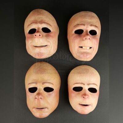 HOW THE GRINCH STOLE CHRISTMAS (2000) - Lot of Four Who Masks