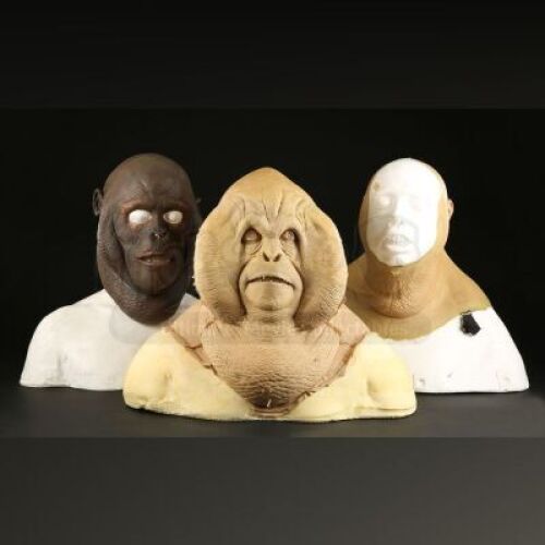 PLANET OF THE APES (2001) - Set of Three Ape Head Skins