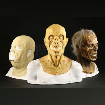 THE HAUNTED MANSION (2003) - Set of Three Head Skins on Busts