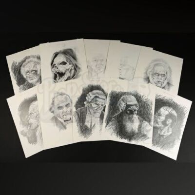 THE FREIGHTENERS (1996) - Hand-Drawn Concept Art By Glen Eisner