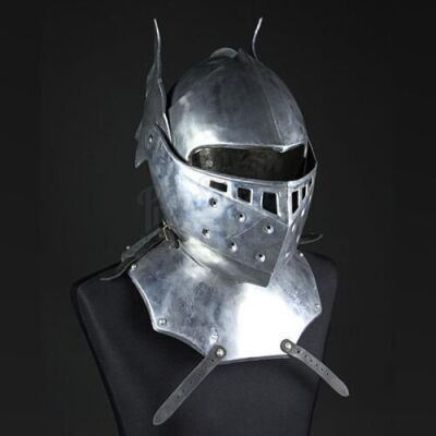 EXCALIBUR (1981) - Leondegrance's (Patrick Stewart) Silver Helmet