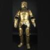 EXCALIBUR (1981) - Mordred's (Robert Addie) Suit 'Golden' Armour