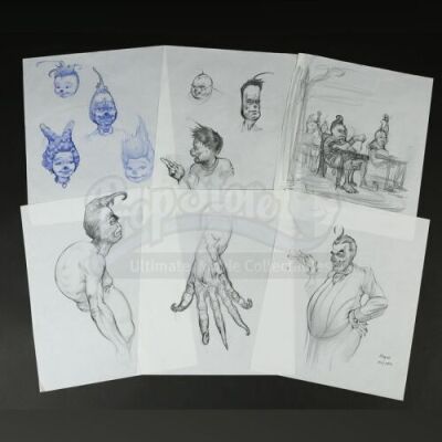 HOW THE GRINCH STOLE CHRISTMAS (2000) - Hand-Drawn Grinch Concept Art