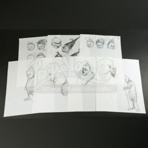 HOW THE GRINCH STOLE CHRISTMAS (2000) - Hand-Drawn Character Concept Art