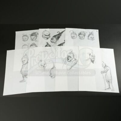 HOW THE GRINCH STOLE CHRISTMAS (2000) - Hand-Drawn Character Concept Art