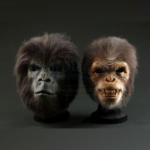 PLANET OF THE APES (2001) - Gorilla and Battle Chimp Face Masks