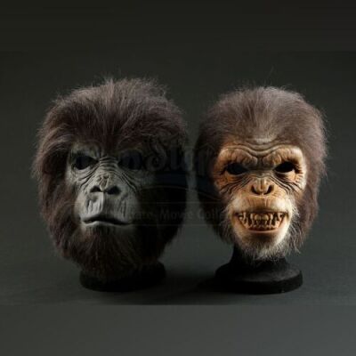 PLANET OF THE APES (2001) - Gorilla and Battle Chimp Face Masks