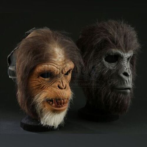 PLANET OF THE APES (2001) - Gorilla and Battle Chimp Face Masks