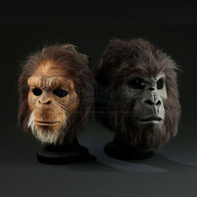 PLANET OF THE APES (2001) - Chimp and Gorilla Face Masks