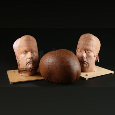 MEN IN BLACK 3 (2012) - Roman the Fabulist (David Pittu) Head and Two Forehead Alien Appliances