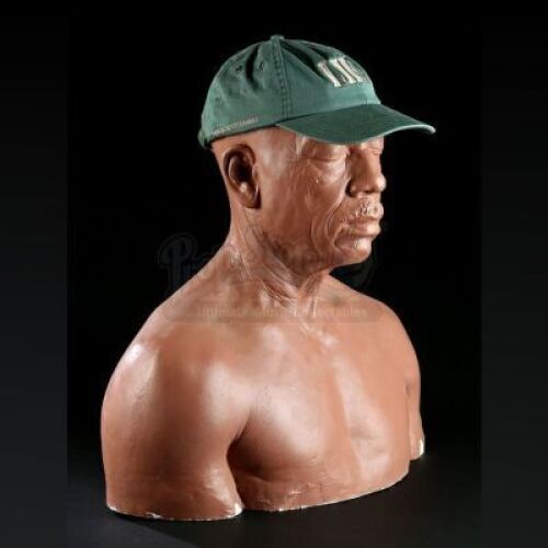 LIFE &Atilde;&sbquo; (1999) - Old Ray (Eddie Murphy) Make-up Test Bust and Crew Hat
