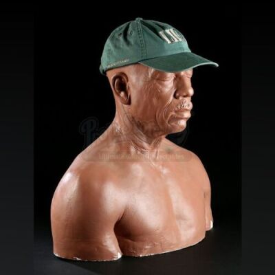 LIFE &Atilde;&sbquo; (1999) - Old Ray (Eddie Murphy) Make-up Test Bust and Crew Hat