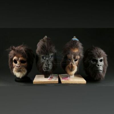 PLANET OF THE APES (2001) - Gorilla and Chimp Face Masks