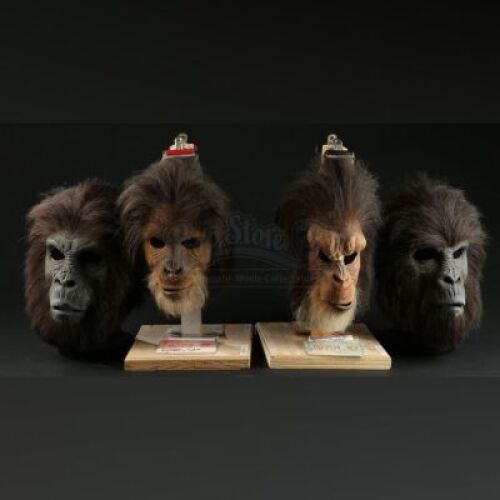 PLANET OF THE APES (2001) - Gorilla and Chimp Face Masks