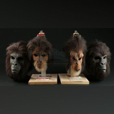 PLANET OF THE APES (2001) - Gorilla and Chimp Face Masks
